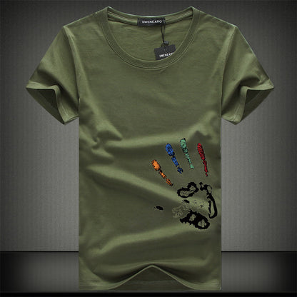 Half Sleeve Bottoming Shirt T-shirt Men's Clothes