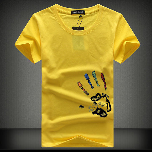 Half Sleeve Bottoming Shirt T-shirt Men's Clothes