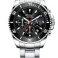 Sports Watch Steel Band Luminous Calendar Waterproof Quartz Watch New Watch For Men