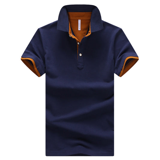 Slim-fit Lapel POLO Shirt Summer Young Men Fashion Handsome T-shirt All-match