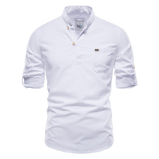 Men's Long-sleeved Shirt Pullover T-shirt