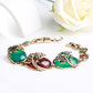 Ruby Resin Pure Ancient Gold Lady Bracelet
