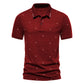 Men's Short-sleeved Polo Shirt Fashionable Printed Casual European And American Lapel Short-sleeved T-shirt