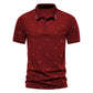 Men's Short-sleeved Polo Shirt Fashionable Printed Casual European And American Lapel Short-sleeved T-shirt