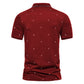 Men's Short-sleeved Polo Shirt Fashionable Printed Casual European And American Lapel Short-sleeved T-shirt