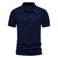 Men's Short-sleeved Polo Shirt Fashionable Printed Casual European And American Lapel Short-sleeved T-shirt