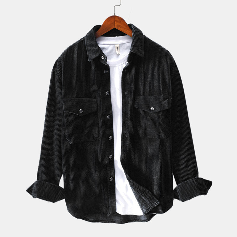 Corduroy shirt Men's long-sleeved shirt
