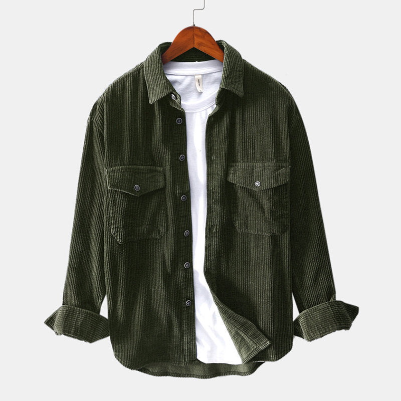 Corduroy shirt Men's long-sleeved shirt