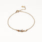 Sterling Silver 14K Gold Plated Zircon Bracelet
