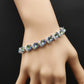 Gold-plated ladies bracelet colorful blue