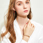 Rose gold fairy three-ring bracelet