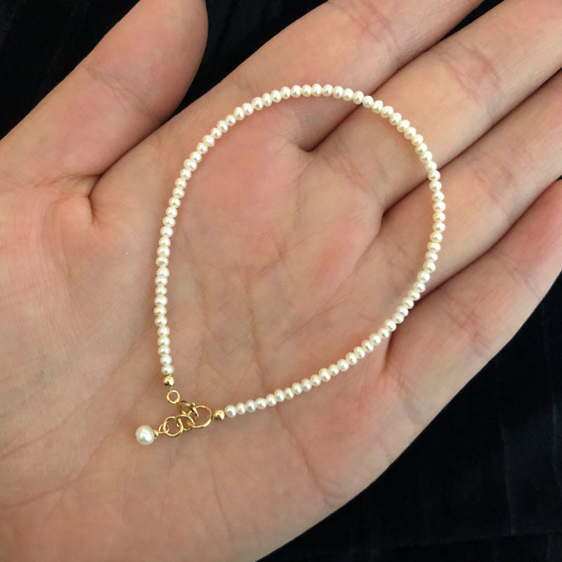 Pearl Bracelet 14 Pack Gold 925 Sterling Silver Clasp