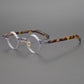 Men's Irregular Shape Republic Of China Style Vintage Glasses Rim
