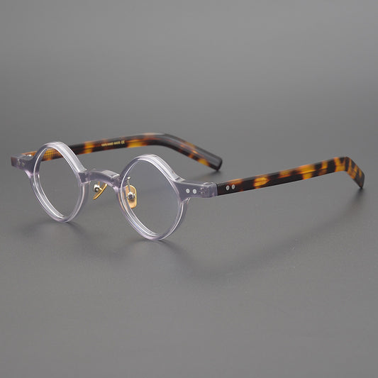 Men's Irregular Shape Republic Of China Style Vintage Glasses Rim