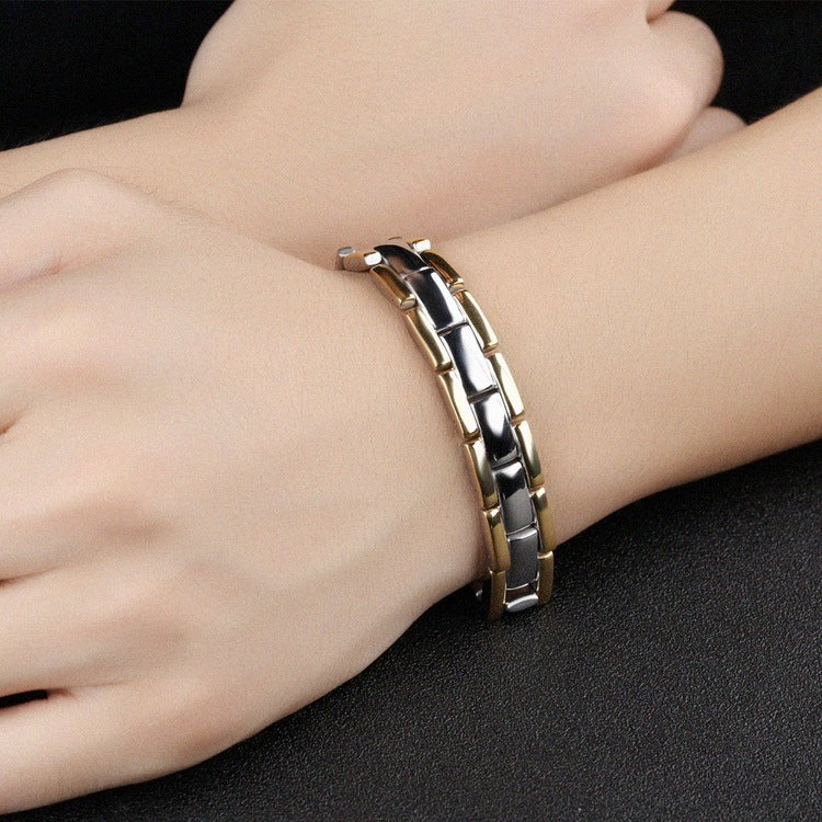 Fashion Titanium Steel Bracelet Fashion Room Gold Magnet Bracelet N874