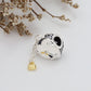 Gold love tassel pendant