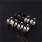 Gold Frosted Earrings Punk Style Frosted