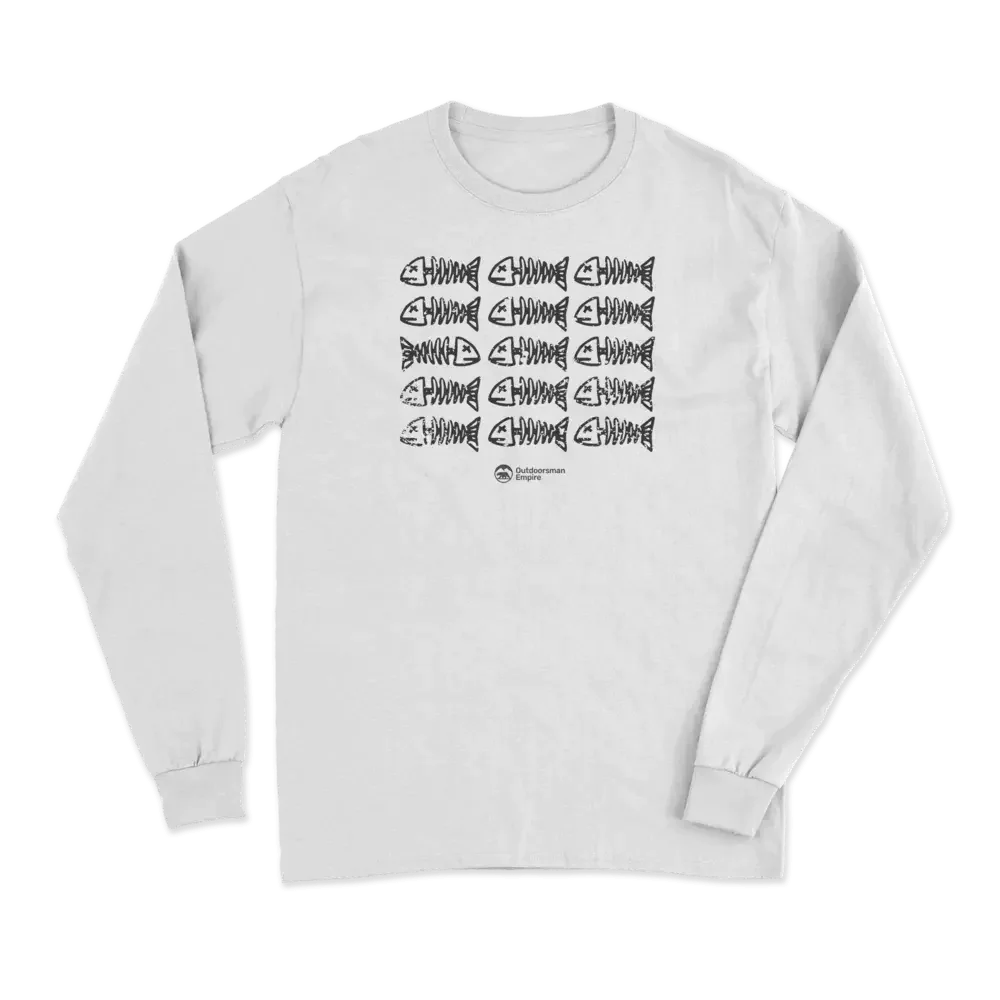 Fish Bones Men Long Sleeve Shirt