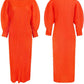 Full Color Pleated Dress