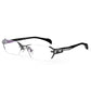 Glasses Frame Rimless Pure Titanium Glasses Frame Women
