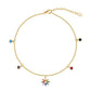 S925 Sterling Silver Color Zircon Anklet Ornament
