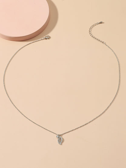 Summer New O Word Chain Hollow Personality Leaf Shape