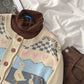 Fashion Lazy Round Neck Long Sleeve Outer Wear Cardigan