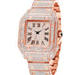 MISSFOX Ice Out Watch For Men