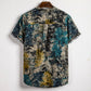 Floral shirt men's short sleeve shirt
