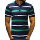 Striped Polo Shirt Men's Summer Short-sleeved T-shirt