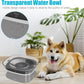 Dog Water Bowl 2L No Spill Dog Bowl Large Capacity Spill Proof Slow Water Feeder No Splash Dog Bowl Pet Water Dispenser Vehicle Carried Travel Slow Drinking Bowl For Messy Drinkers Cats
