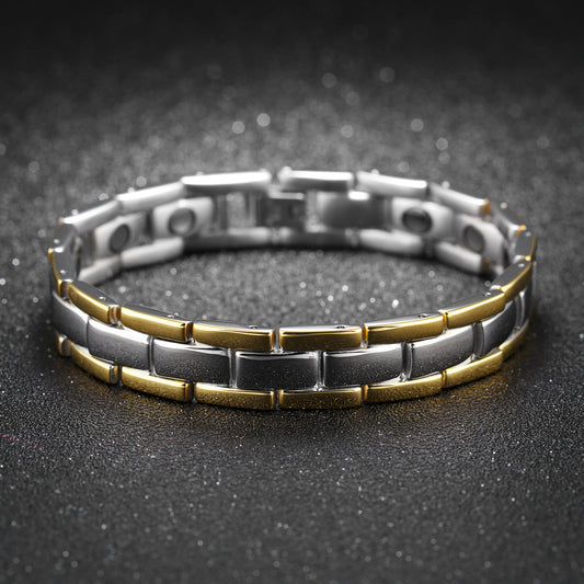 Fashion Titanium Steel Bracelet Fashion Room Gold Magnet Bracelet N874