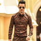 Retro 3D shirt lapel flower shirt