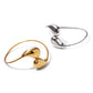 Fashion Jewelry Minar Hip Hop Metallic Irregular Water Drop Twist Adjustable Bangles For Women Titanium Steel 18K Gold PVD Plated Cuff Bracelet