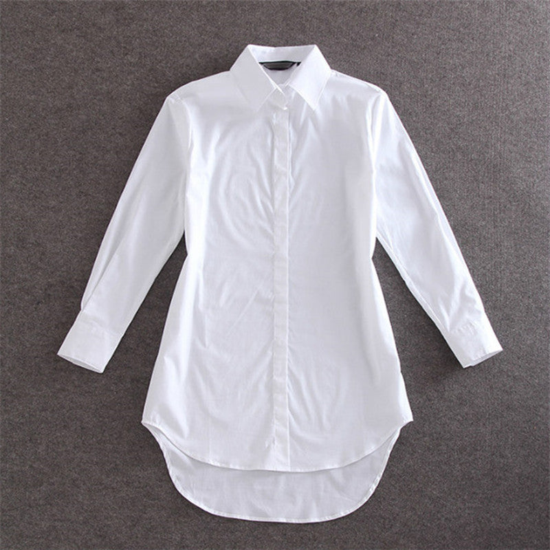 Oversized Shirt Loose Shirt Mid-length Shirt