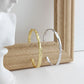 Irregular gold foil bangle bracelet