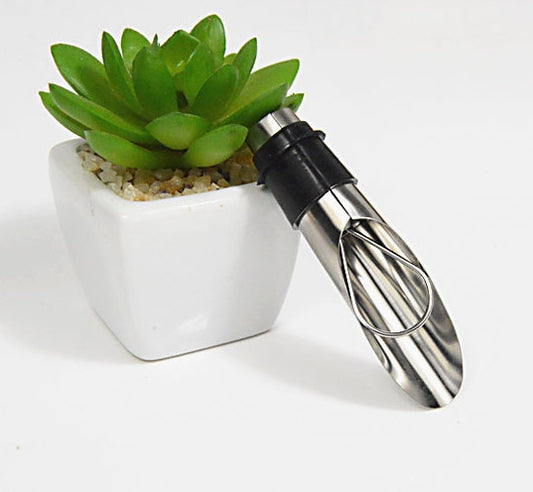 Stainless steel pourer, wine preservation stopper, wine stopper