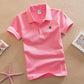 Short-sleeved T-shirt Middle And Big Children's Summer Polo Shirt Performance School Uniform