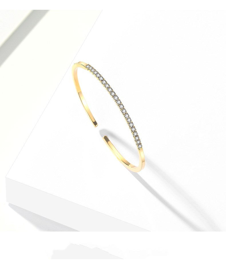 Rose gold fairy three-ring bracelet