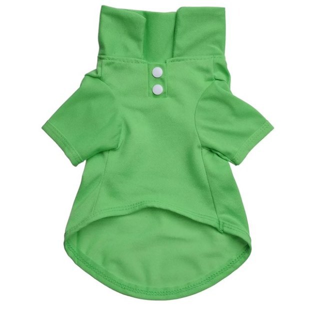 Pet Clothes Dog Solid color Polo Shirt Apparel Lapel Costume Dog Clothes T-shirt Casual Puppy Suit Cotton Clothes Cozy Shirt