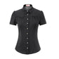 New style polka dot shirt sleeve short shirt