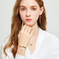 Rose gold fairy three-ring bracelet