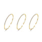 Rose gold fairy three-ring bracelet