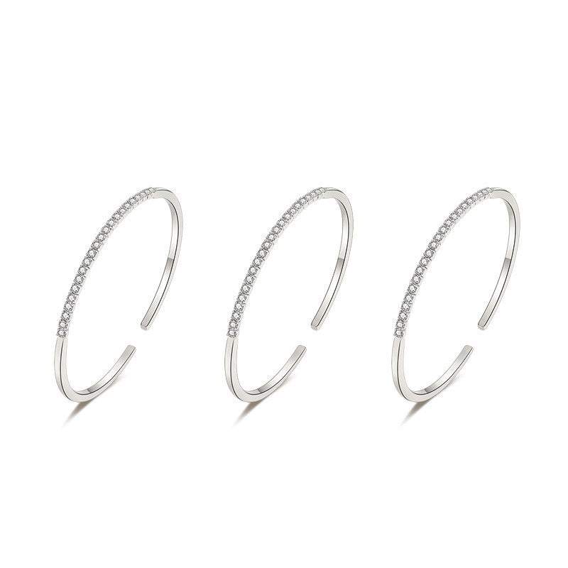 Rose gold fairy three-ring bracelet