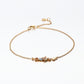 Sterling Silver 14K Gold Plated Zircon Bracelet