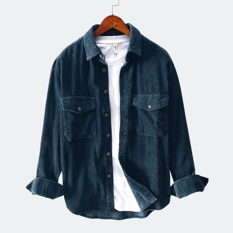 Corduroy shirt Men's long-sleeved shirt