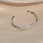 Gold-plated and diamond bracelet