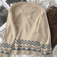 Fashion Lazy Round Neck Long Sleeve Outer Wear Cardigan