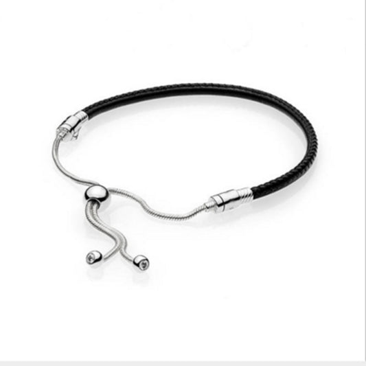 Panjia rose gold retractable basic bracelet female S925 sterling silver snake bone bracelet series high quality gift for girlfriends