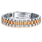 Couple's Watchband Buckle Haematite Magnet Titanium Steel Bracelet